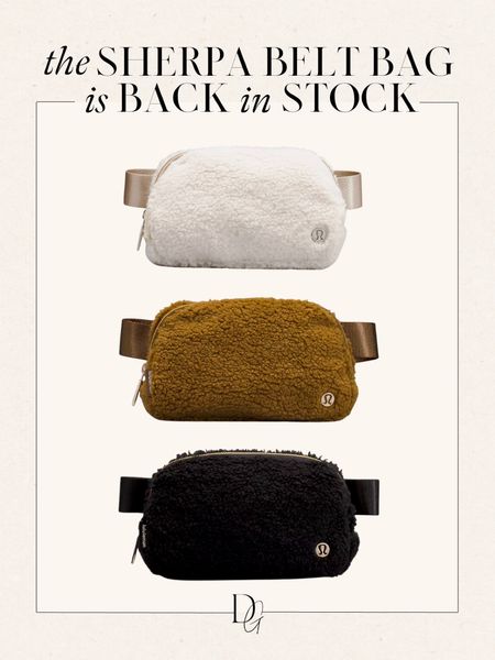 Lululemon sherpa belt bag back in stock! Makes a great gift 🫶🏼

Gifts for her, gifts for the trendsetter, gifts for mom, gifts for sister, gifts for friend, holiday gift guide for her, Lululemon gifts, gifts under $100, gifts under $75

#LTKGiftGuide #LTKHoliday #LTKitbag