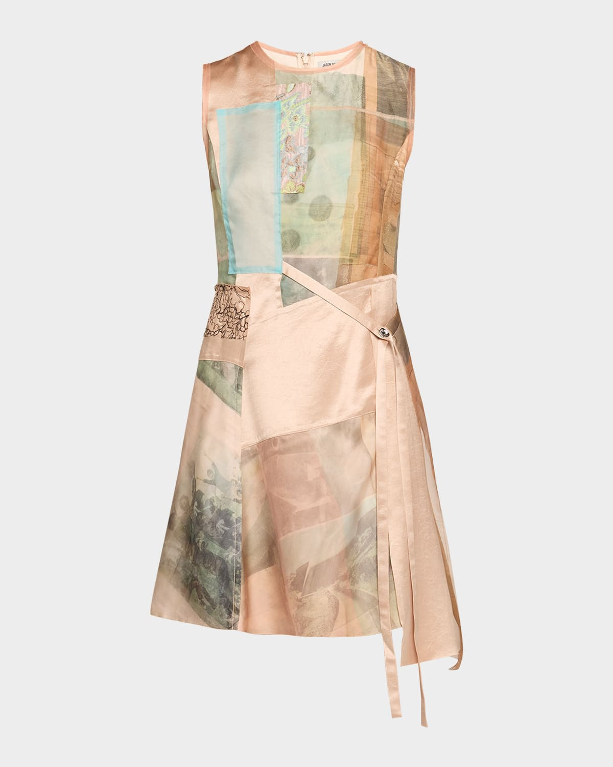 x Robert Rauschenberg Patchwork Mini Dress | Neiman Marcus