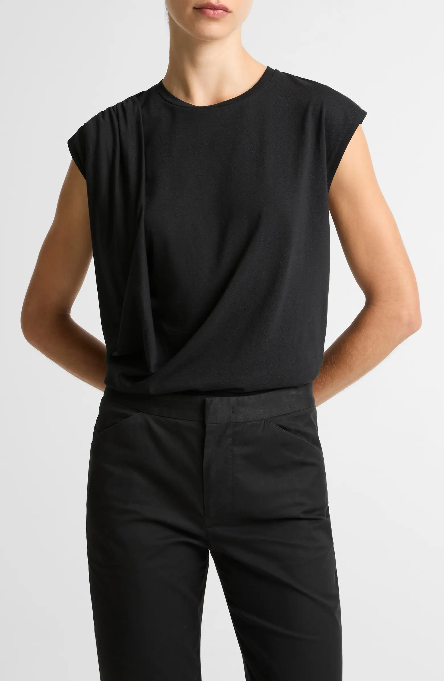 Cap Sleeve Drape Top | Nordstrom