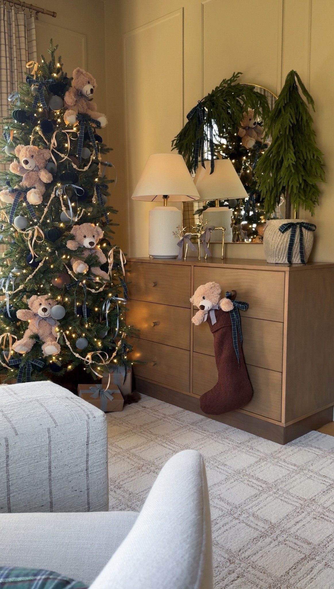 Hello, Ralph Lauren Christmas 🧸 these teddy bears were ready for you! 

I think they need Christmas sweaters am I right?! 

Little boys rooms | baby boy nursery | first Christmas | Christmas decor | teddy bear Christmas | Ralph Lauren Christmas | Christmas tree decor | baby boy Christmas tree 

#ralphlaurenchristmas 
#teddybearchristmas 
#teddybearchristmastree 
#christmastreedecorating 
#littleboysroom 
#christmasbedroom 

#LTKSeasonal #LTKHoliday #LTKHome