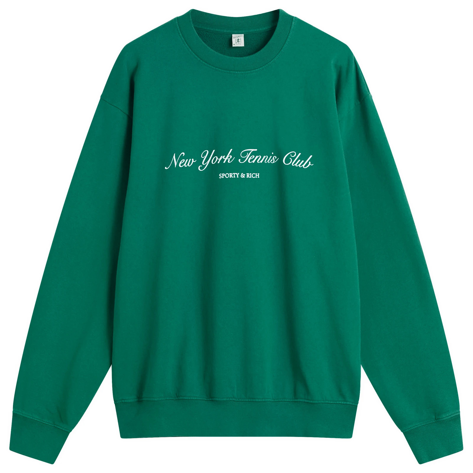 Sporty & Rich Women's NY Tennis Club Crew Sweatshirt in Alpine, Size X-Large | END. Clothing