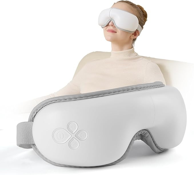 Eye Massager with Light-Blocking Design, 2026 Upgraded Eye Massager with Heat, 5 Modes & 180° Fo... | Amazon (US)