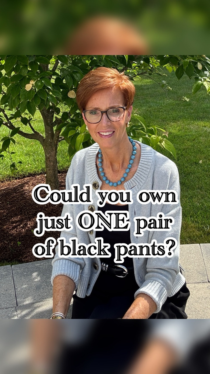 I think black pants are one of those pieces almost every woman needs in her closet.
Which makes this slightly surprising: I own exactly ONE pair.

Want the link sent to you? Comment SHOP and I’ll send it to your DM.

These are the Versa Crepe Drape Palazzo Pants, and in today’s Weekly Closet Chat I’m sharing why these are the black pants that earned a permanent place in my closet — including how they fit, what I love about the drape and wide-leg silhouette, and why I haven’t felt the need to keep searching for another pair.

For me, a wardrobe staple has to do more than look good on the hanger. I want something I can actually wear repeatedly, style multiple ways and reach for without having to think too hard about it. That’s what these black palazzo pants have become for me.

This is also exactly why I’ve been wearing the same pair throughout this week. Instead of constantly showing you something new, I want to show you more of what I actually own, love and wear — and WHY.

Save this if black pants are on your wardrobe list, share it with someone who is looking for a great pair, and tell me below:
How many pairs of black pants are in YOUR closet?

#BlackPantsOutfit #ClassicStyleOver40 #TallWomenStyle #Over50Style

#LTKootd #LTKOver40 #LTKTall