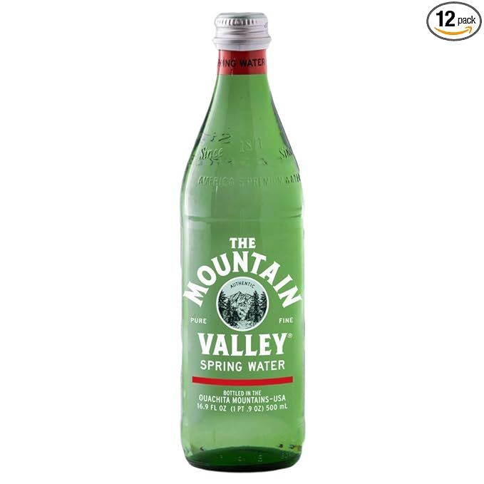 Mountain Valley, Spring Water, Glass Bottle, 16.9 ounces (Pack of 12) | Amazon (US)