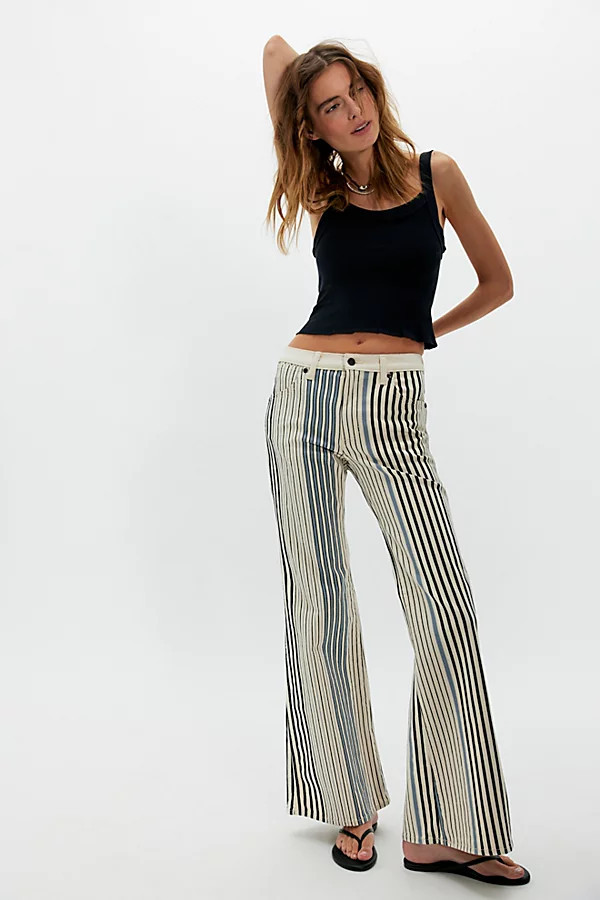 Wrangler 70s Printed Flare Jeans | Free People (Global - UK&FR Excluded)