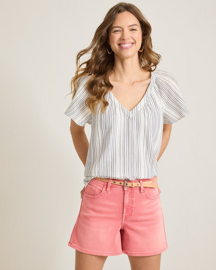 Pink Relaxed Jean Shorts | Tommy Bahama
