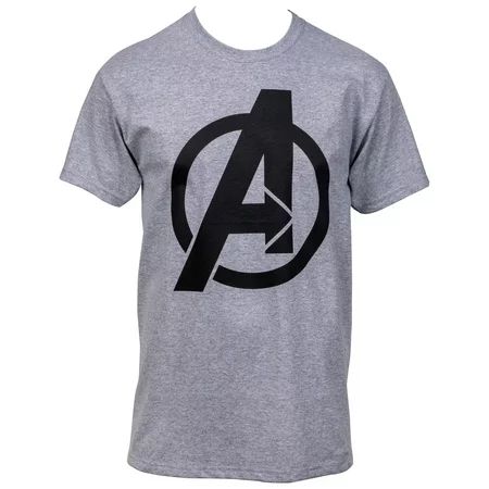 Avengers Symbol Heather Cool Grey Men s T-Shirt-2XLarge | Walmart (US)