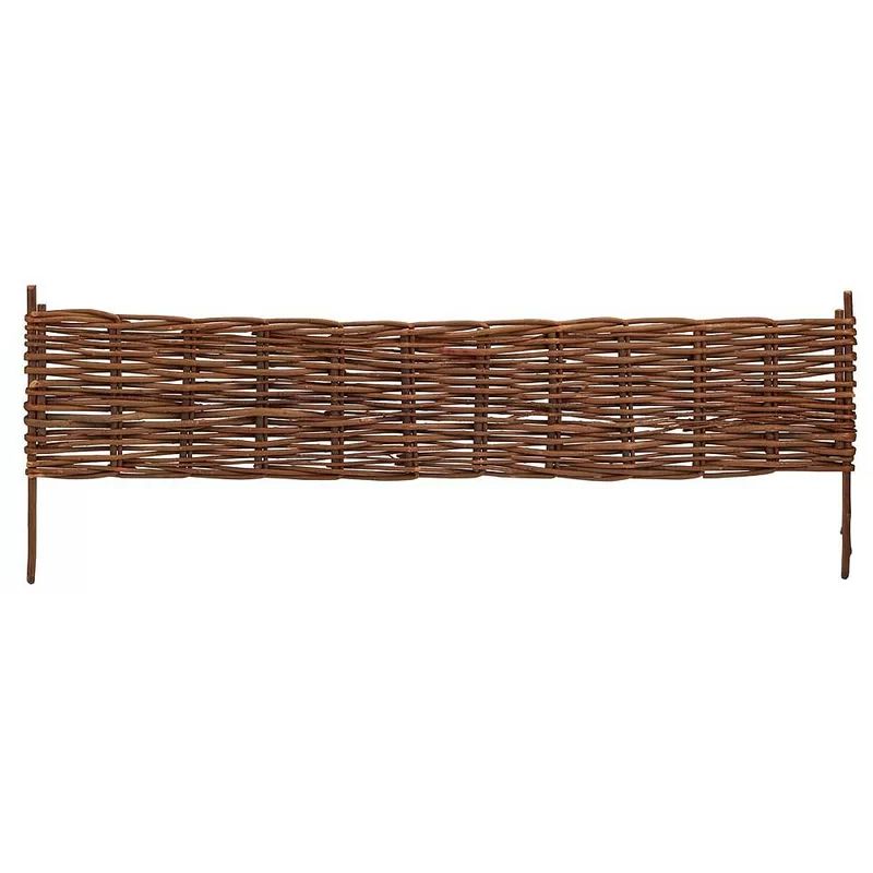 16'' H x 48'' W Brown Wood Lawn Edging (Set of 6) | Wayfair North America