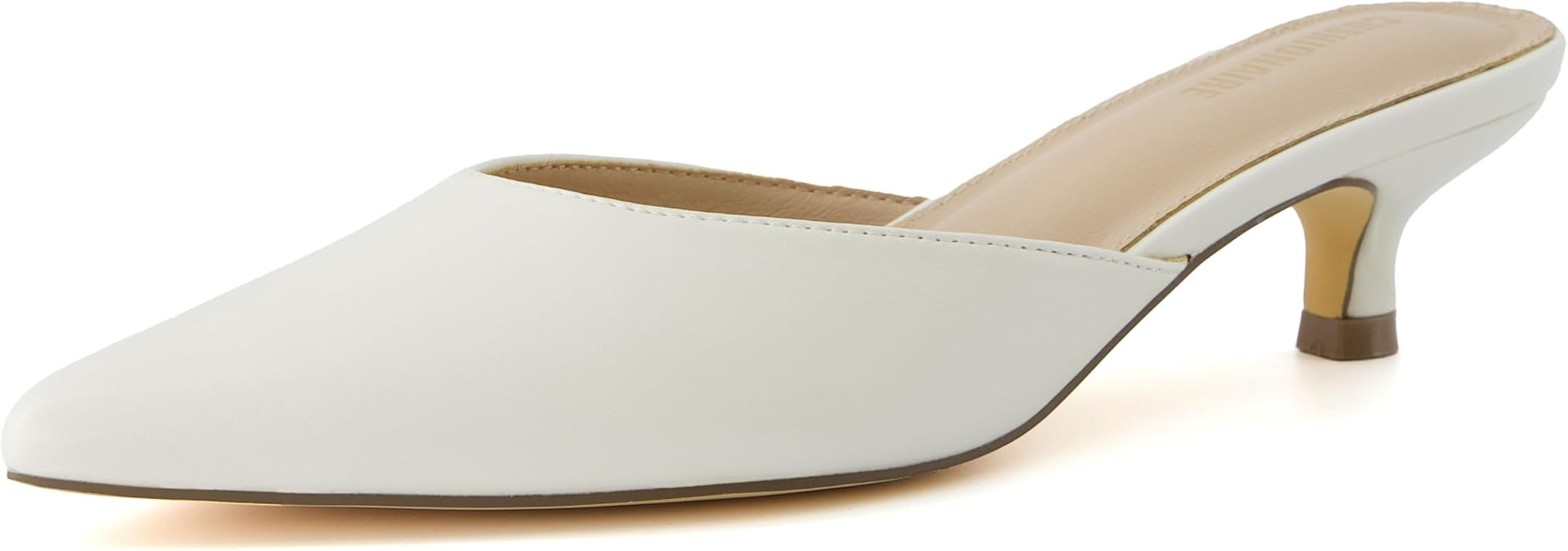 CUSHIONAIRE Women's Bonus Kitten Heel Mule Dress Shoe +Memory Foam, Wide Widths Available | Amazon (US)