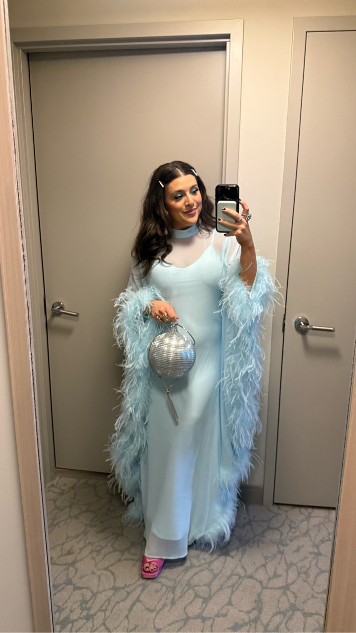 Me 🤝 a themed party 🪩🕺🏽✨ I had the best time this weekend in Palm Beach with @arachne_hairtools to celebrate @accfdn