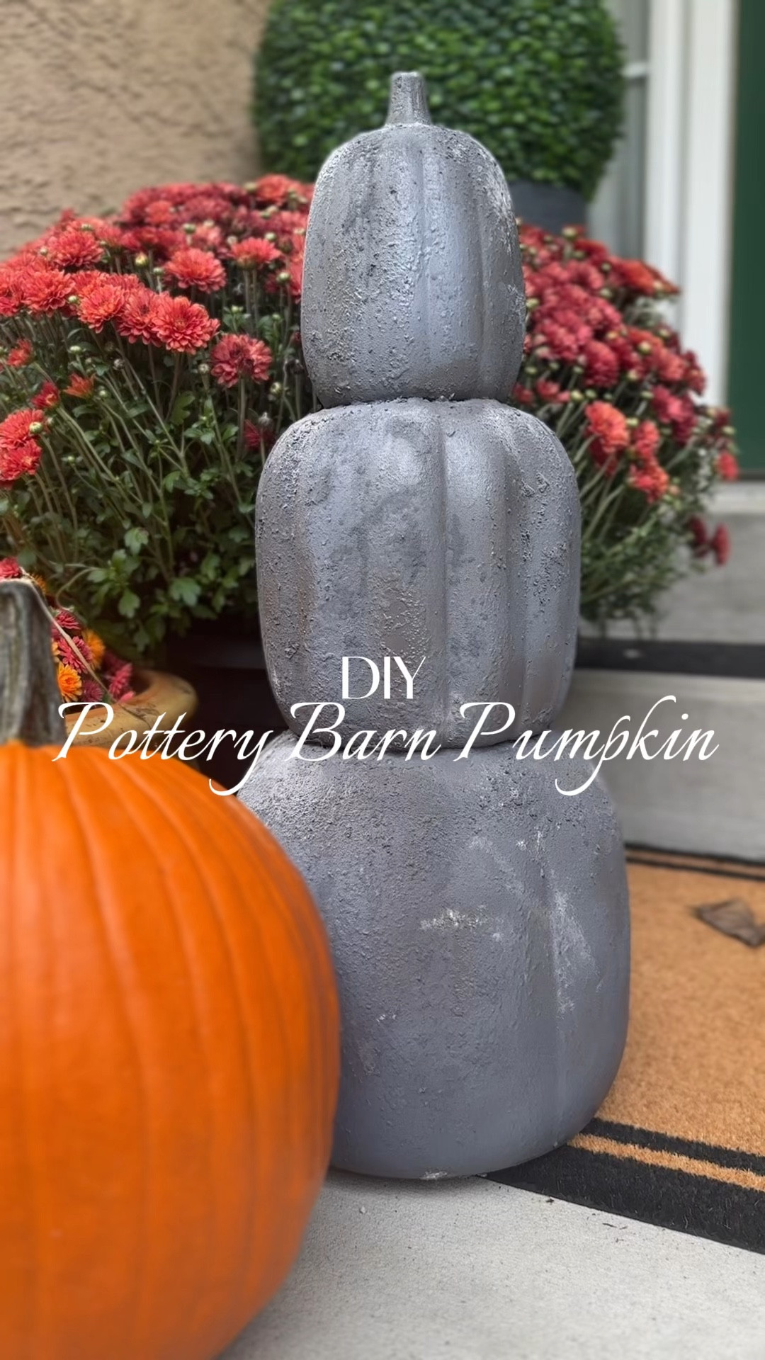 DIY pottery barn terracotta pumpkin stack - get the look for less with this simple DIY project to transform faux pumpkins into a designer looking piece. 

Fall decor // fall decor diy // Halloween decor // Halloween diy // concrete pumpkins // terracotta pumpkins

#LTKHalloween #LTKfamily #LTKhome