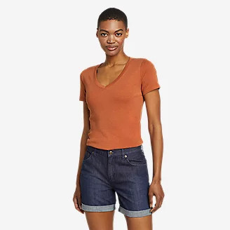 Favorite Short-Sleeve V-Neck T-Shirt | Eddie Bauer, LLC