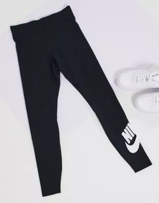 Nike high-waisted legging in black | ASOS (Global)