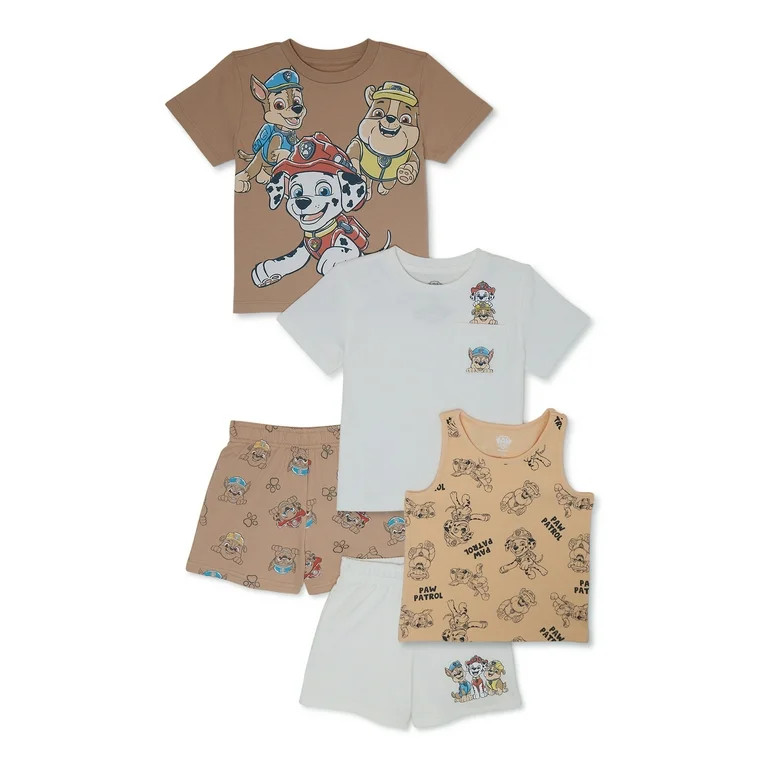 Paw Patrol Toddler Boys Outfit Set, 5-Piece, Sizes 12M-5T - Walmart.com | Walmart (US)
