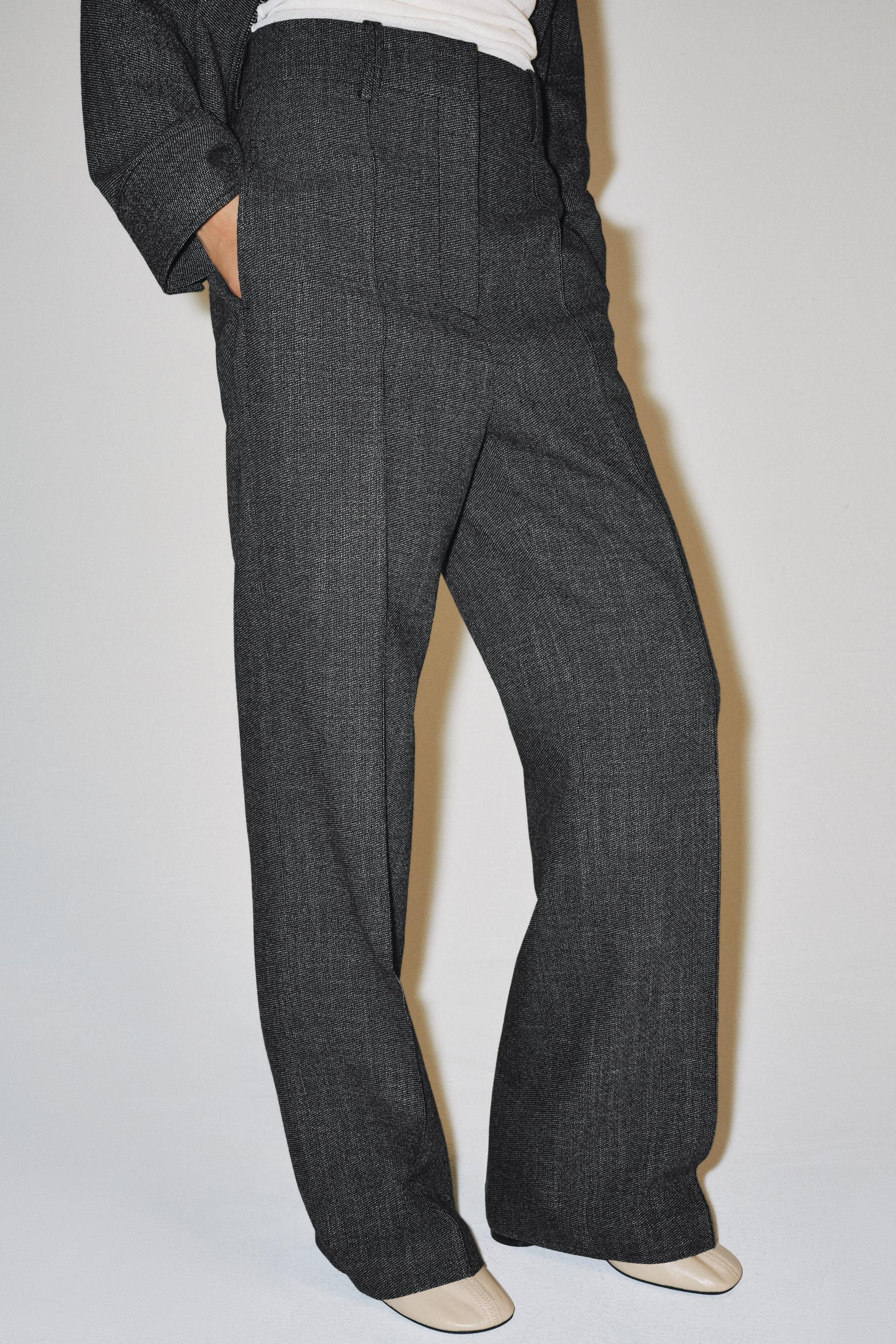 ZW COLLECTION HIGH-WAIST WIDE-LEG TROUSERS | Zara UK