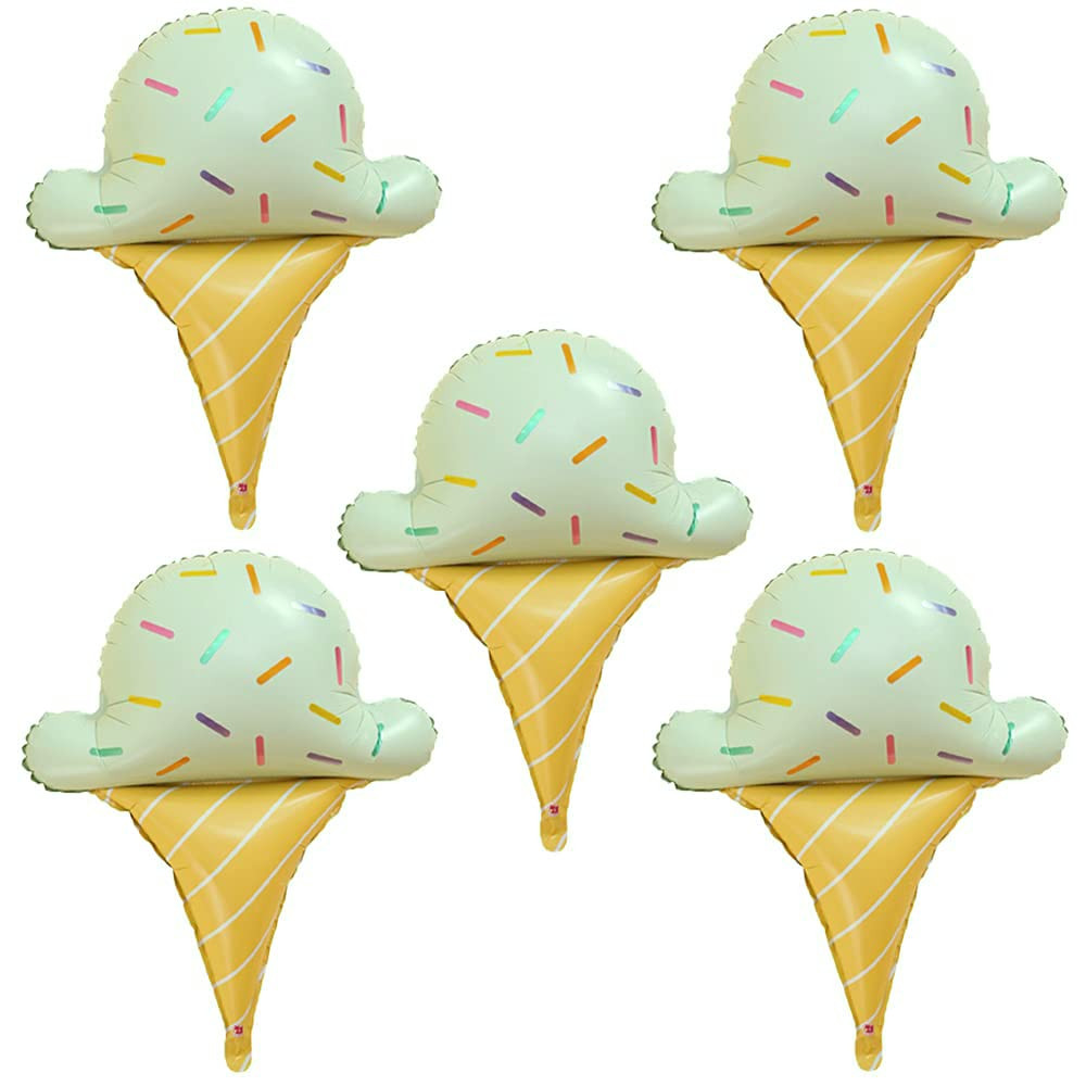 Ice Cream Balloons Sweet Candy Matcha Ice Cream Shaped Aluminum Foil Mylar Balloons for Summer Be... | Amazon (US)