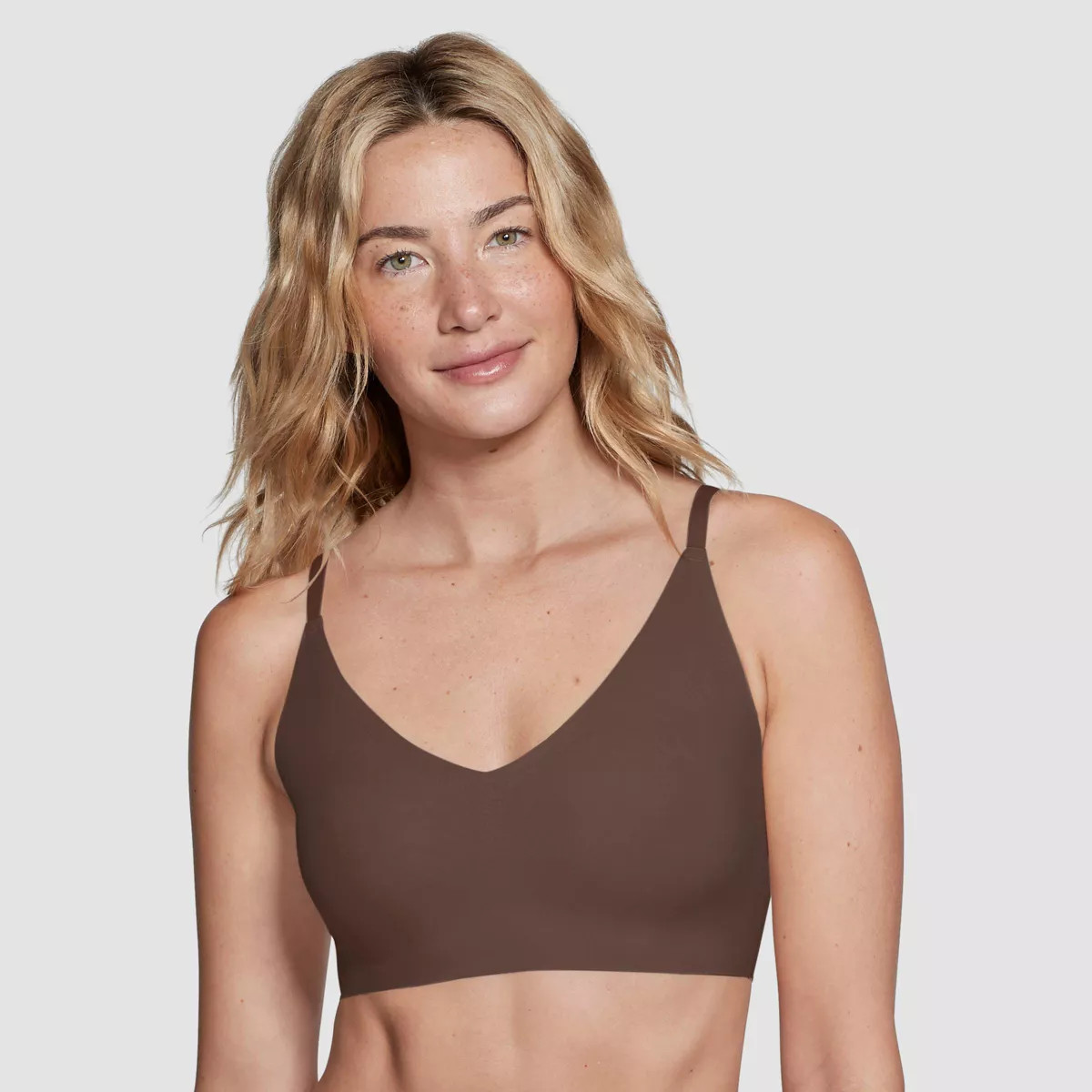 True & Co. True Everybody Women's Adjustable Strap Triangle Bra - Light Beige M | Target