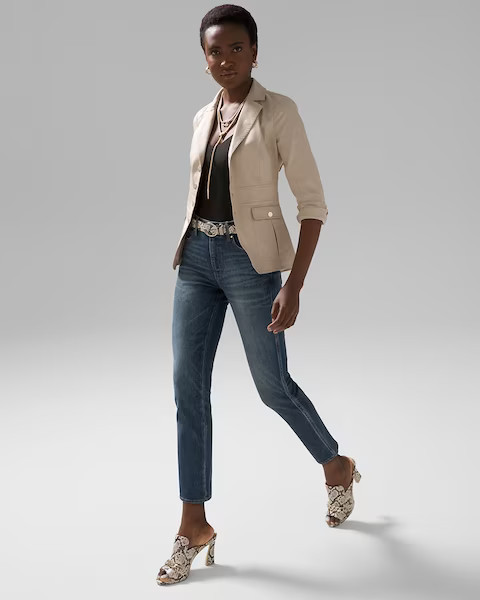 High-Rise Sculpt Straight Jeans | White House Black Market