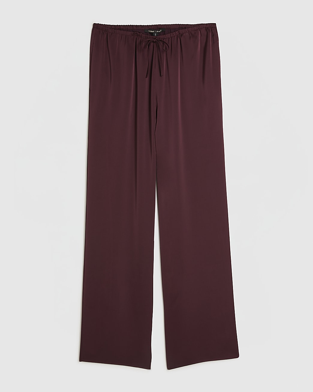Red Satin Wide Leg Trousers | River Island UK & IE