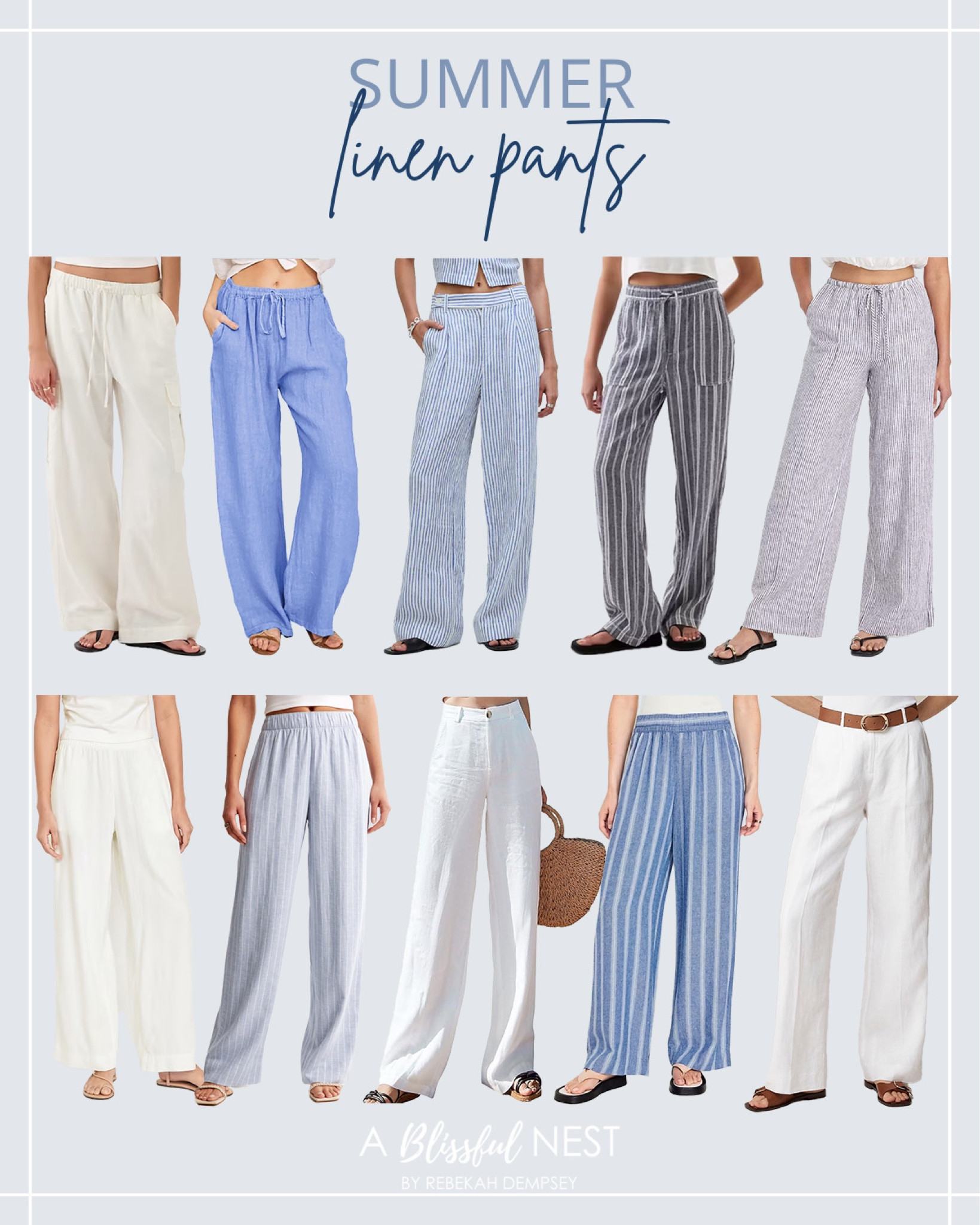 The best summer trend: linen pants! 

#linenpants

Linen pants. Summer style. Vacation style. Striped linen pants. Comfy cute summer style  

#LTKStyleTip #LTKSeasonal #LTKFindsUnder100