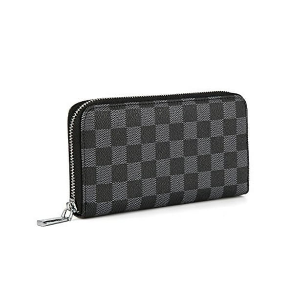 Daisy Rose - Daisy Rose Women’s Checkered Zip Around Wallet and Phone Clutch - RFID Blocking wi... | Walmart (US)