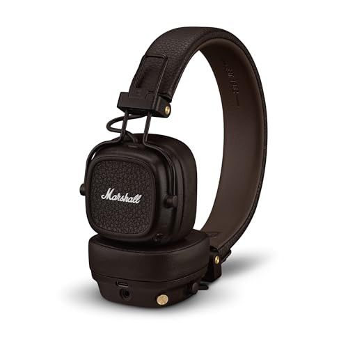 Marshall Major V On-Ear Wireless Bluetooth Headphones - Brown | Amazon (US)