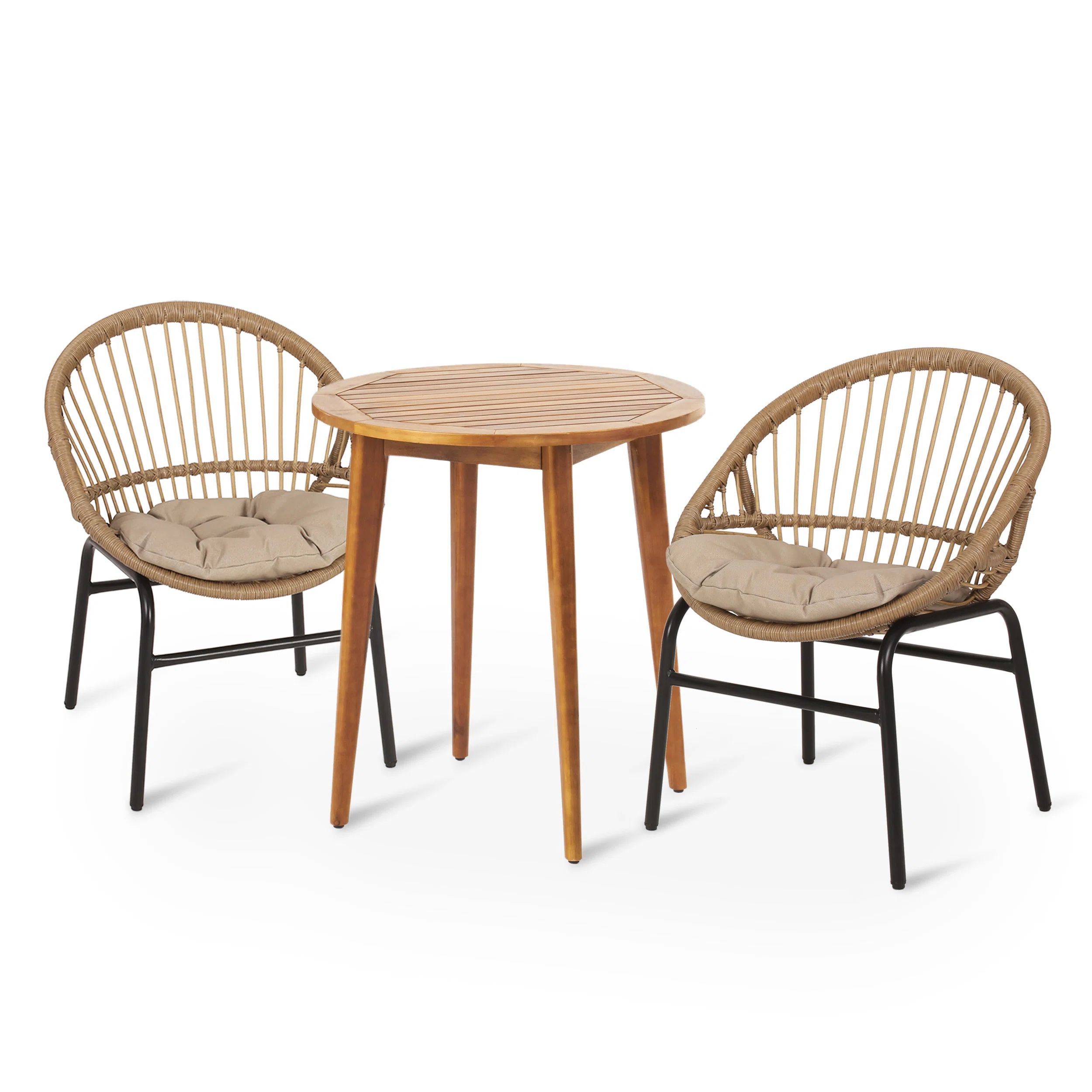Audre 2 - Person Round Outdoor Dining Set | Wayfair North America