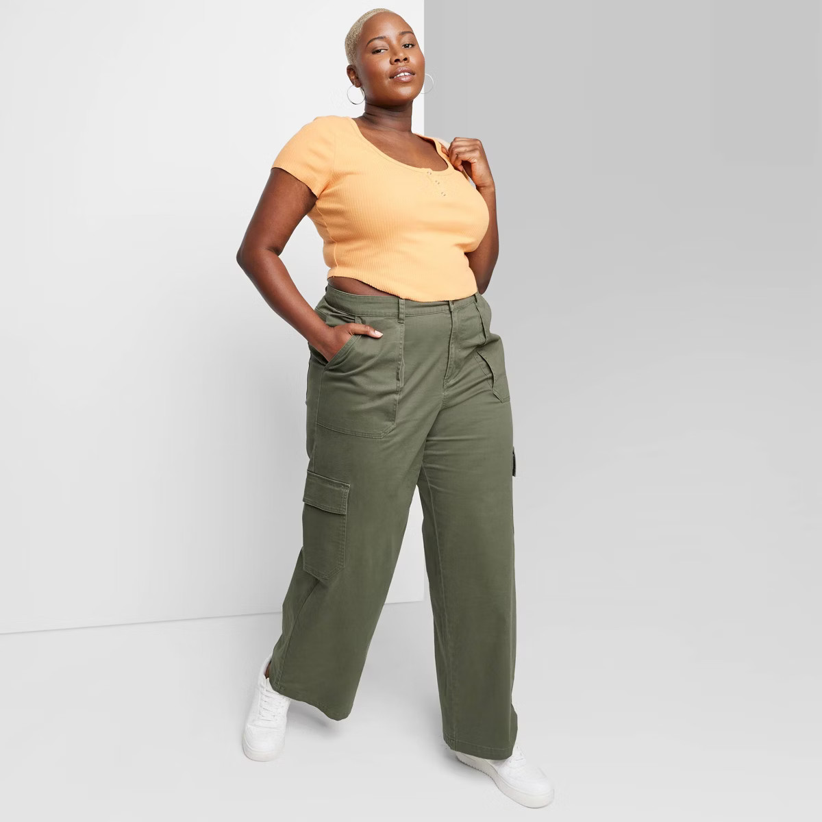 Women's High-Rise Straight Leg Cargo Pants - Wild Fable™ | Target