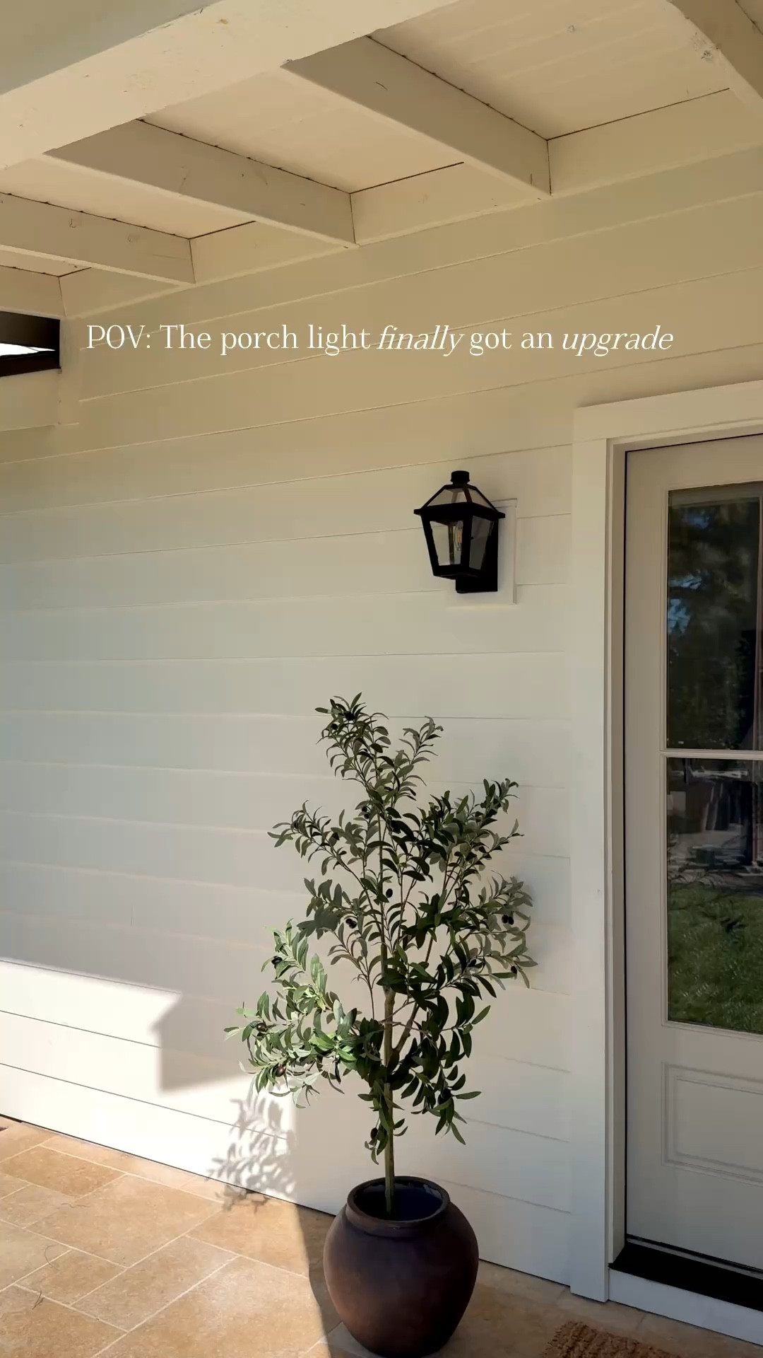 When we renovated, I installed the same lights throughout the exterior to avoid decision-making overwhelm 😅Finally sourced a more custom version for the porch, and wow… such a difference. 

#LTKHome