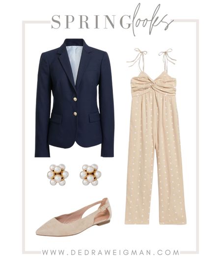 Spring outfit idea! Also great for work! This jumpsuit is perfection. 

#springoutfit #jumpsuit #blazer 

#LTKSeasonal #LTKstyletip #LTKworkwear
