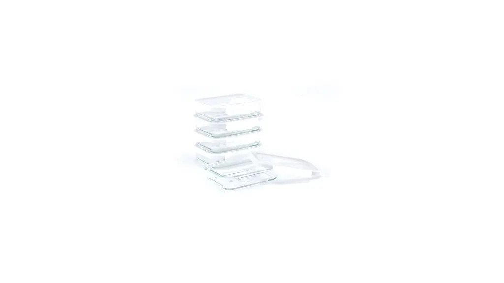 Better Homes & Gardens 2.3Cup Rectangle Glass Food Storage Container with Tritan Lid. Set of 5, 1... | Walmart (US)