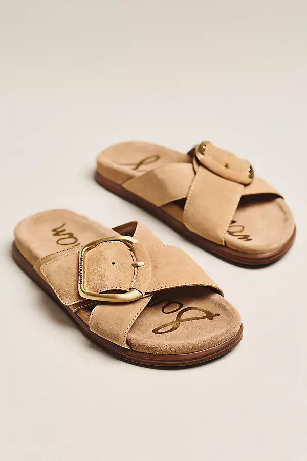 Darla Buckle Slide Sandals | Anthropologie (US)