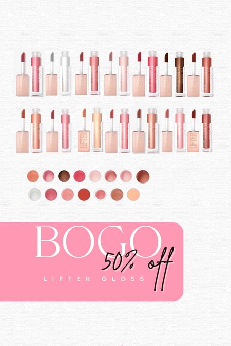 Buy one get one 50% off on my fav lifter lip gloss! 