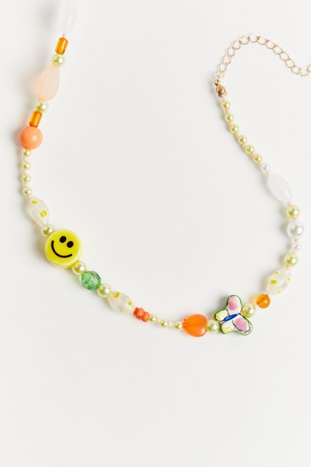 Daria Beaded Charm Necklace | Urban Outfitters (US and RoW)