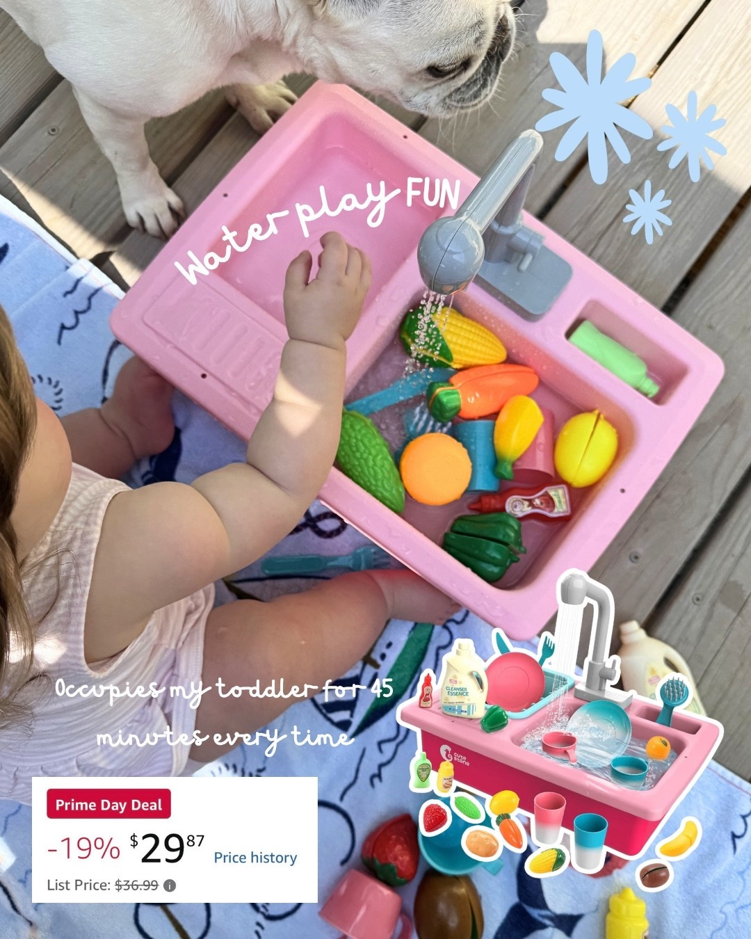 The best toy sink for toddlers and young children. The sink is better operated and runs continuous water for plenty of fun. ￼

#LTKmomlife #LTKBaby #LTKKids
