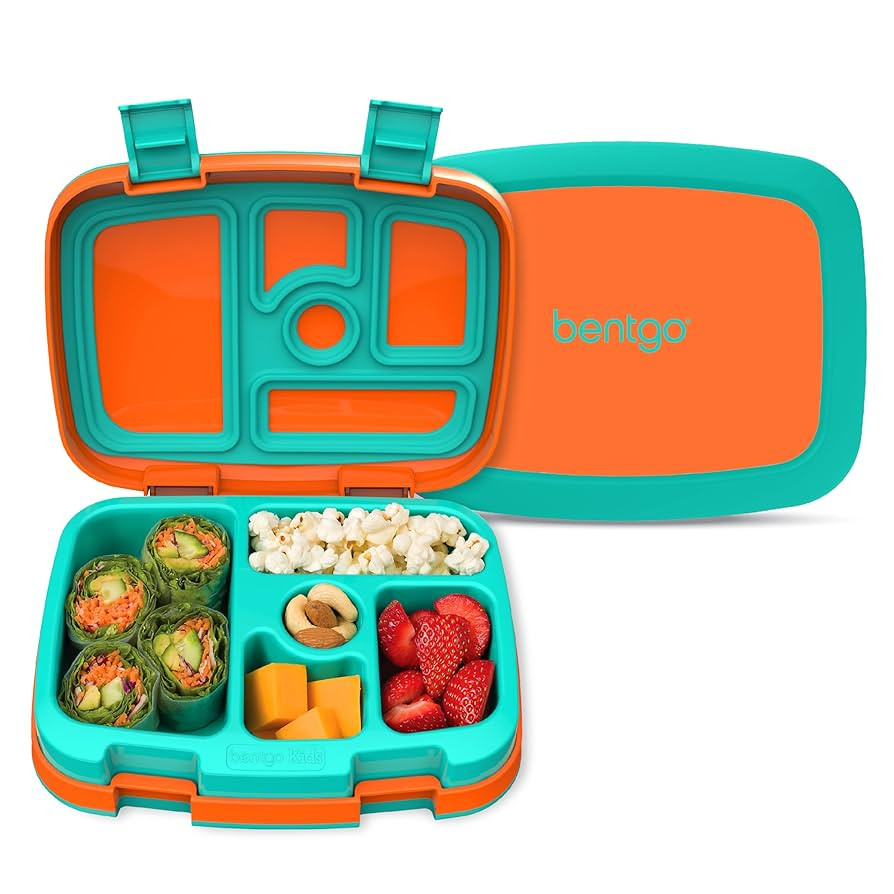 Bentgo Kids Bento-Style 5-Compartment Leak-Proof Lunch Box - Ideal Portion Sizes for Ages 3 to 7 ... | Amazon (US)