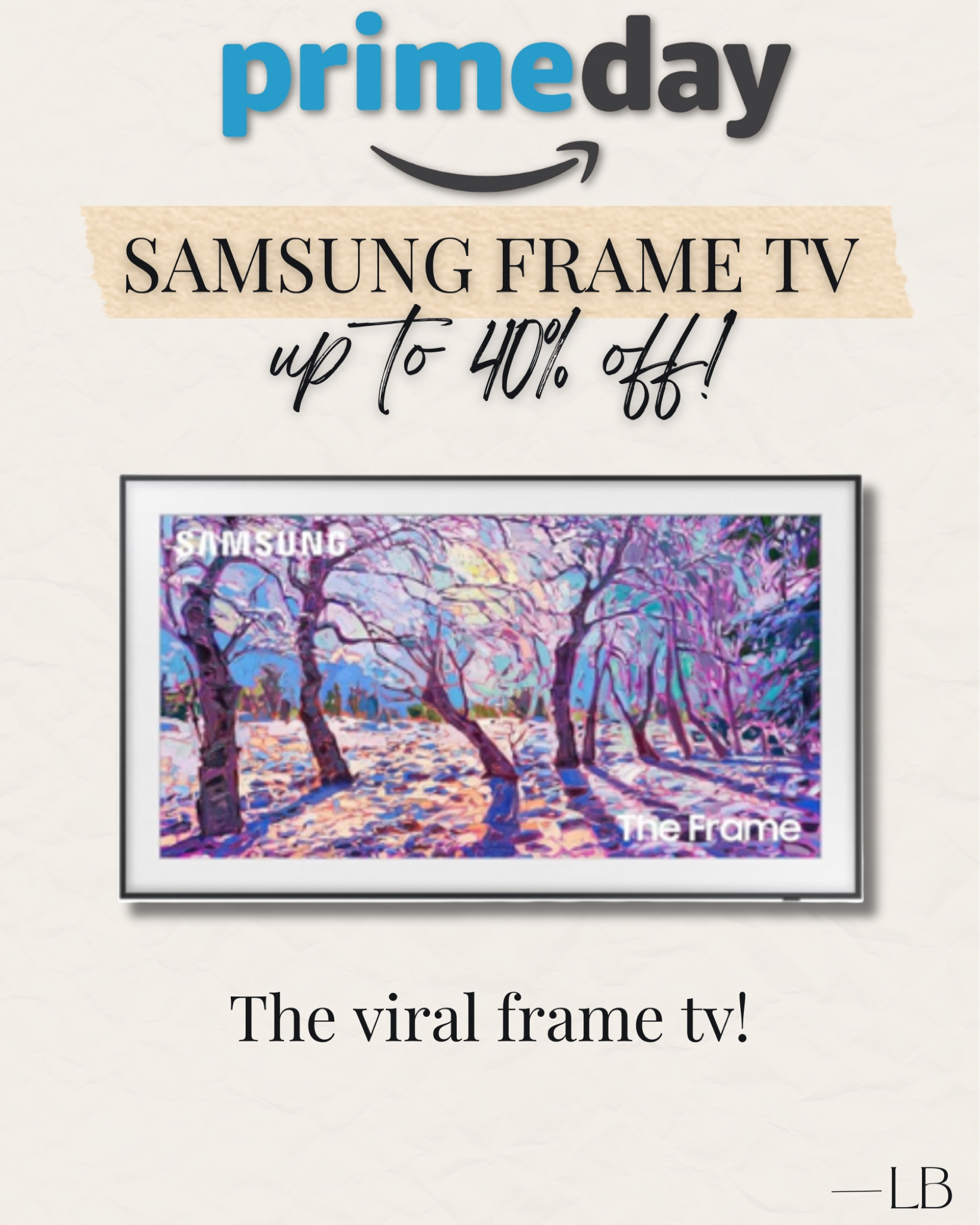 The viral frame tv on major deal! 

#LTKFindsUnder50 #LTKHome #LTKSaleAlert
