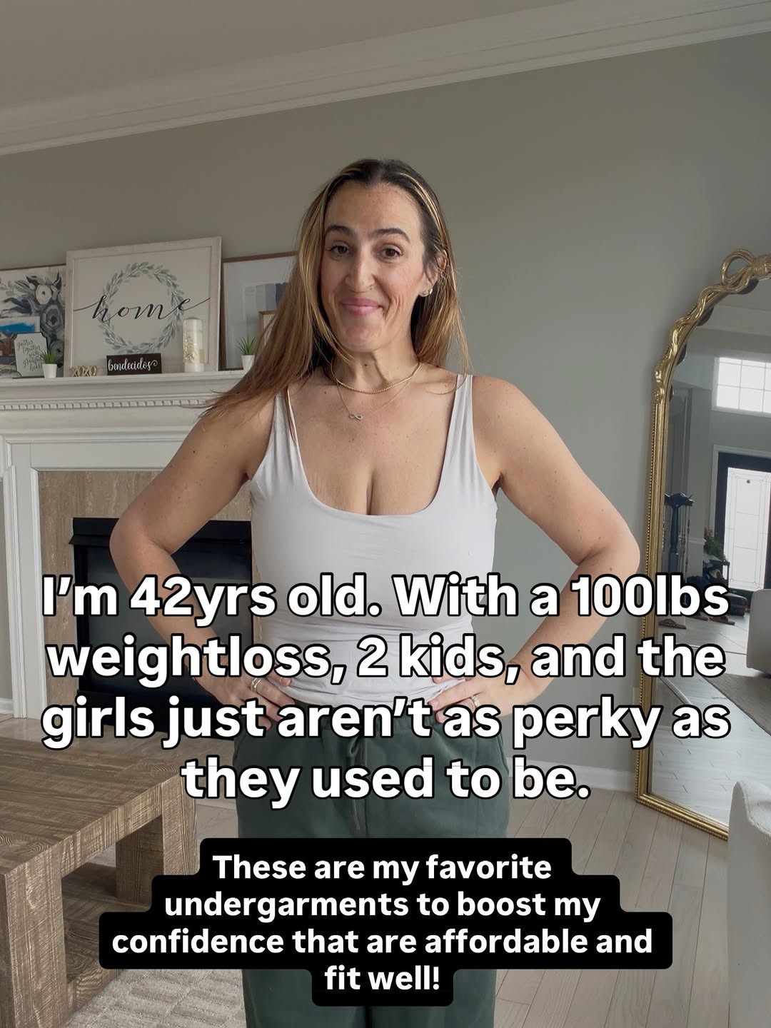 If there’s only 1 thing you ever get from me, i hope it’s a bra that fits! Trust me it changes your life.

Do not listen to the over under method for sizing. Use the website abrathatfits.org to get your size. Then shop.

Don’t go to VS, don’t go to soma. Go to a speciality bra shop if you want to be measured in person.

Bras should: be secure and comfortable. The band should sit level and be parallel to the floor. The gore should lay flat to your chest. Your tissue should be fully enclosed and have no gaps or overspill. The underwire should not dig or poke.

Hope this helps!

#milennialmom #mombody #musthaves #bestbras #brasthatfit 

 #LTKmomlife #LTKOver40 #LTKBeauty