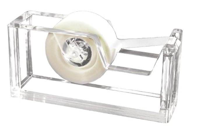 Kantek Acrylic Tape Dispenser, 2 3/4 x 6 x 1 3/4 Inches, Clear (AD60) | Amazon (US)