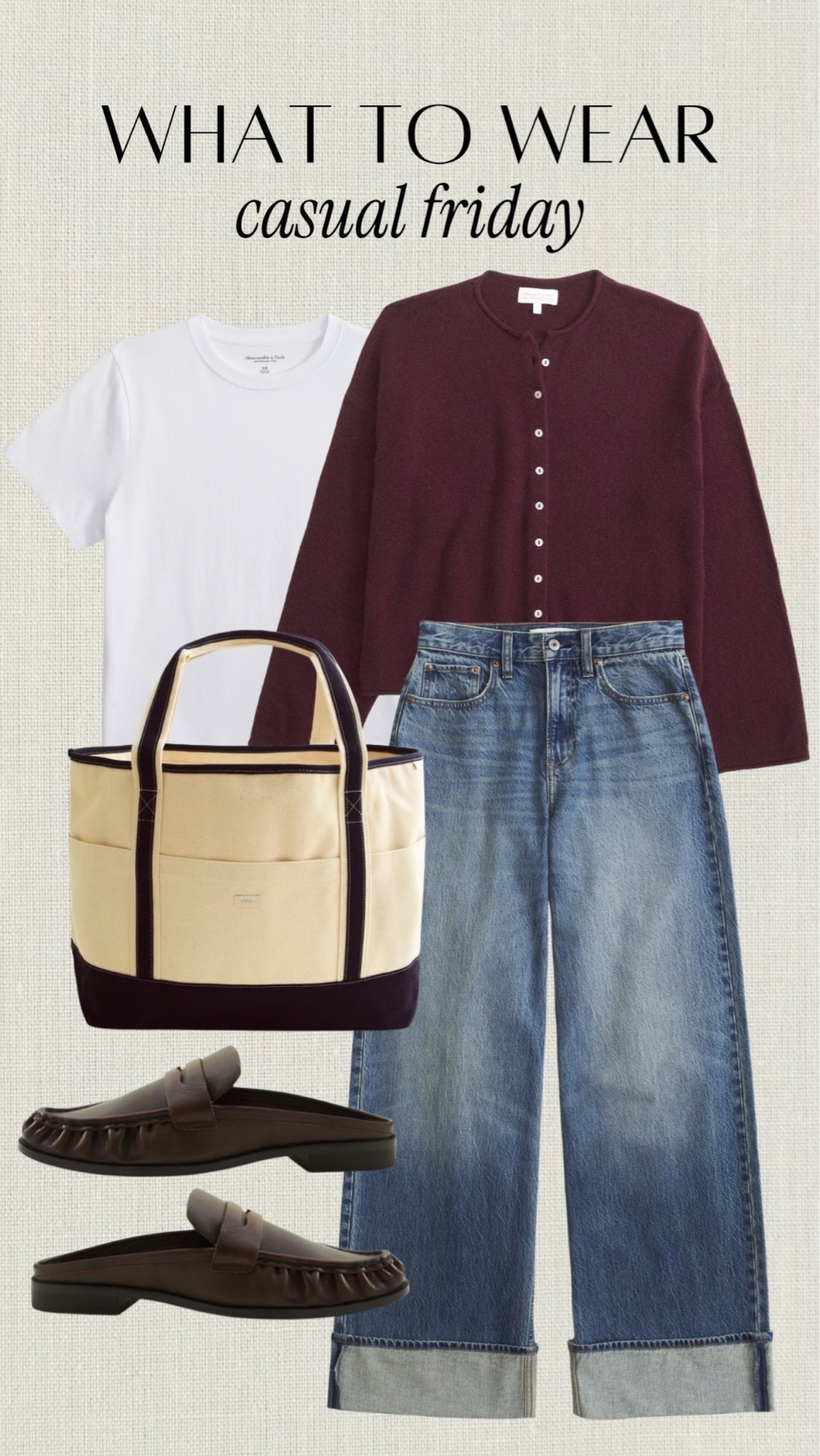 Full look on sale! Code DENIMAF stacks for 15% off on top of the already marked down prices. Casual Friday look with pieces from Abercrombie

#LTKSaleAlert #LTKWorkwear