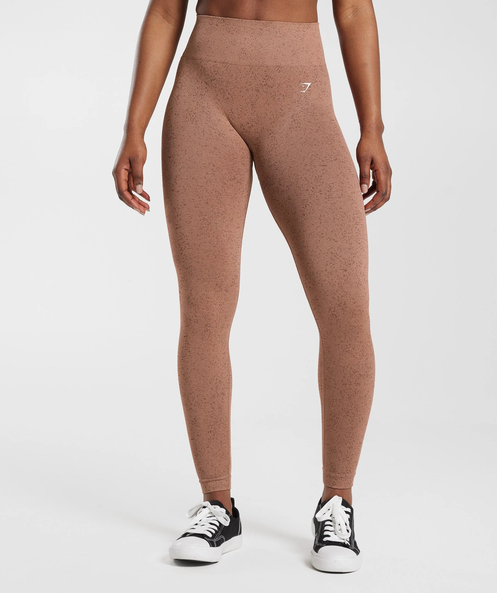 Adapt Fleck Seamless Leggings Sandstone Brown | Gymshark US