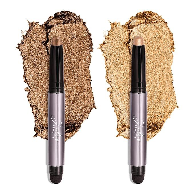 Julep Eyeshadow 101 Crème to Powder Waterproof Eyeshadow Stick Duo, Bronze Shimmer and Warm Gold... | Amazon (US)