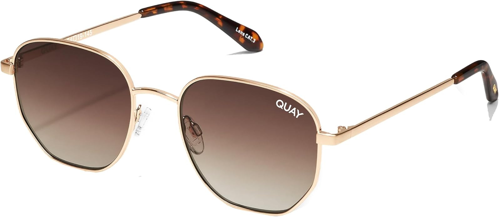 QUAY - Sunglasses for Men & Women, Medium Round Shades, UV Protected Lenses (Big Time) | Amazon (US)