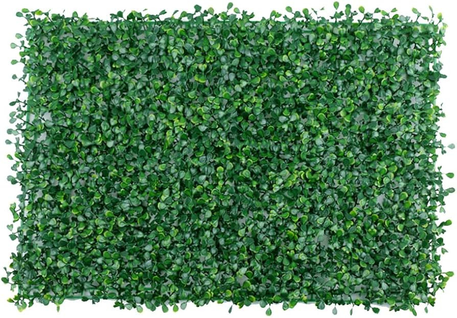 MIUPOO Artificial Green Plant Wall Plastic Grass Greenery,Outdoor Artificial Turf Greenery Screen... | Amazon (US)