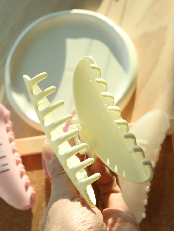 Personalized Initial Letter Hair Clip, Customized 1 To 4 Letters Solid Color Design With Claw Str... | SHEIN