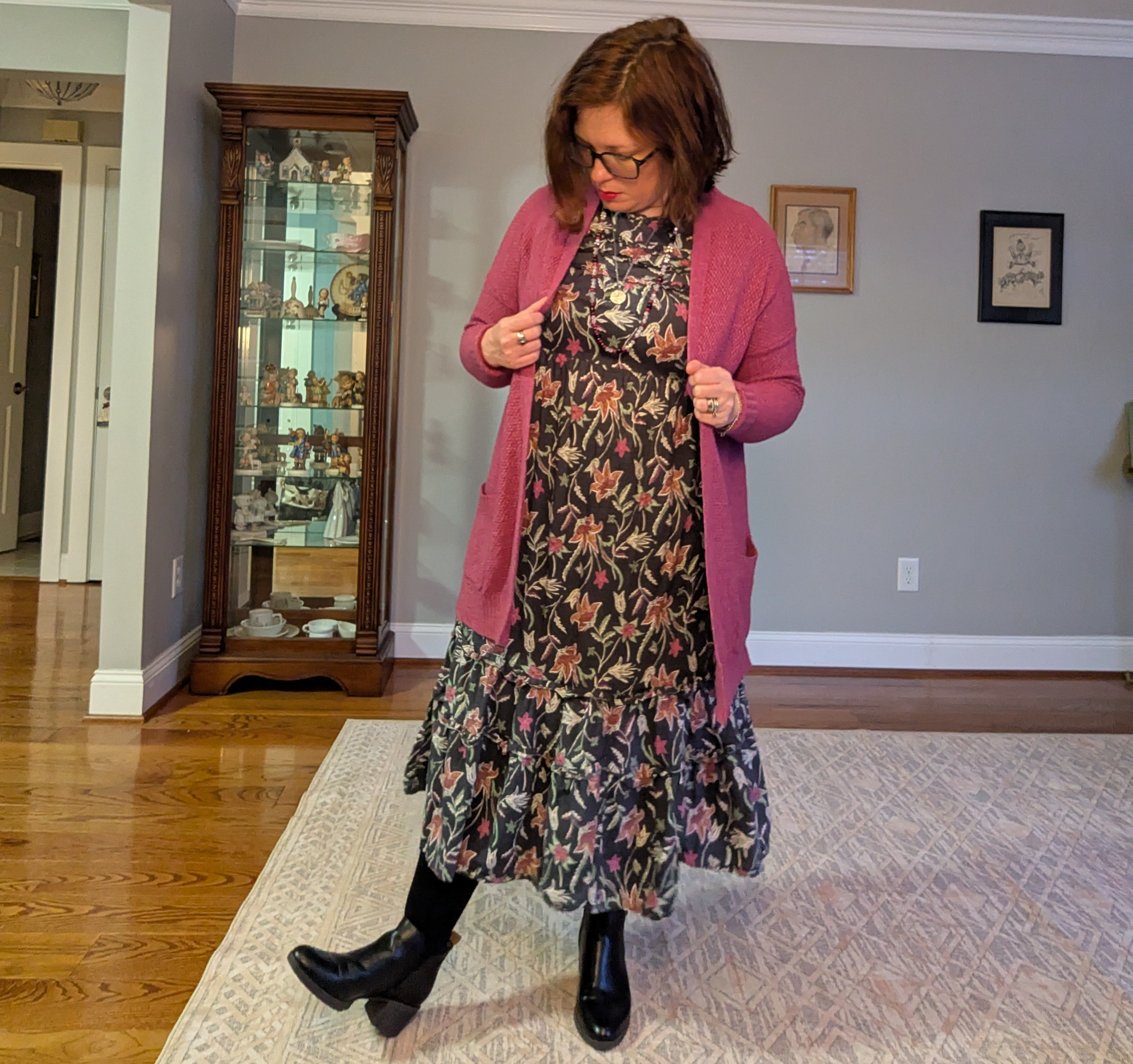 Sweater similar, dress similar, tights linked, boots tts

#LTKPetite #LTKMidsize #LTKValentine