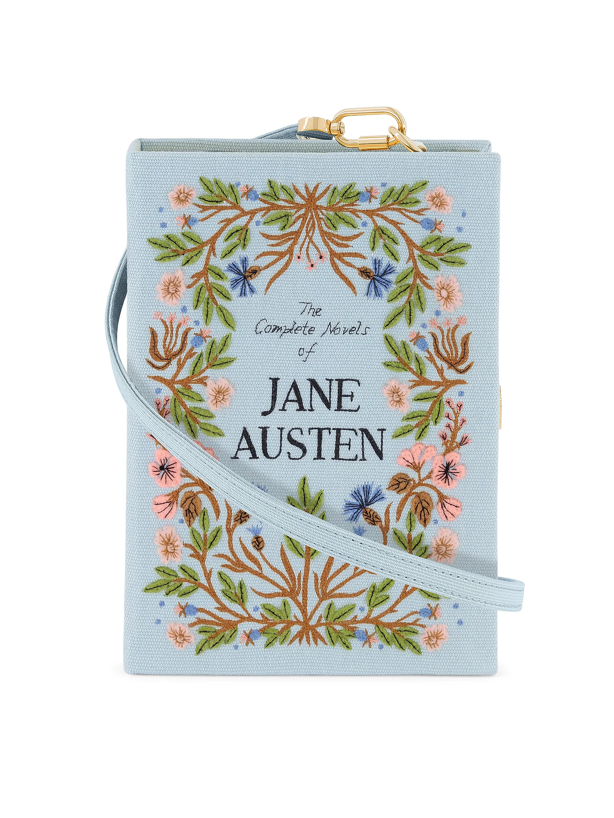 Novels of Jane Austen Embroidered Book Clutch | Saks Fifth Avenue