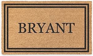 COCO MATS 'N MORE Coir Personalized Door Mat, Made in USA (22” x 36” Black) Welcome Mats with... | Amazon (US)