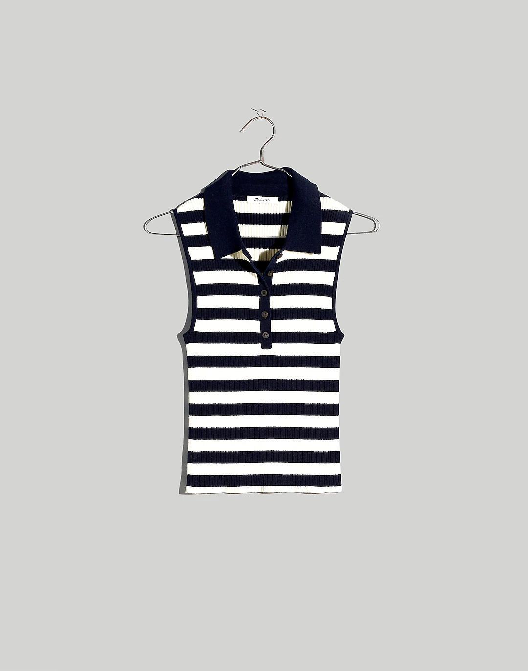Owen Polo Sweater Tank in Stripe | Madewell