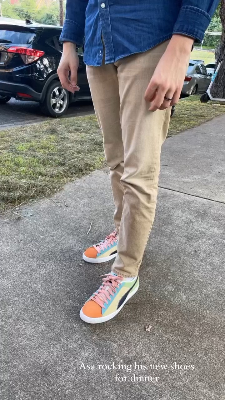 Asa got some new shoes for his birthday this weekend and we are both obsessed with the look! They’re so colorful and will match with any outfits he wants to wear! #shoes #birthdayoutfit 

#LTKshoecrush #LTKFind